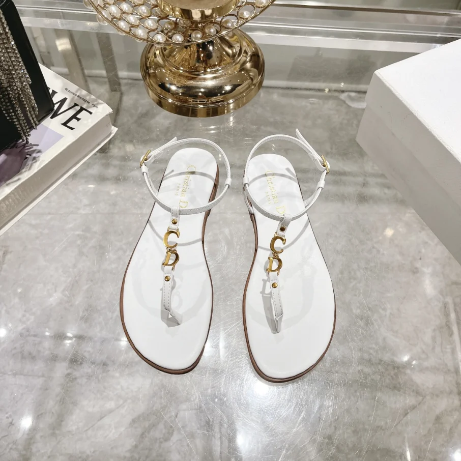 Dior 2024 C'est Flat Round Toe Women's Slipper Sandals - Image 2