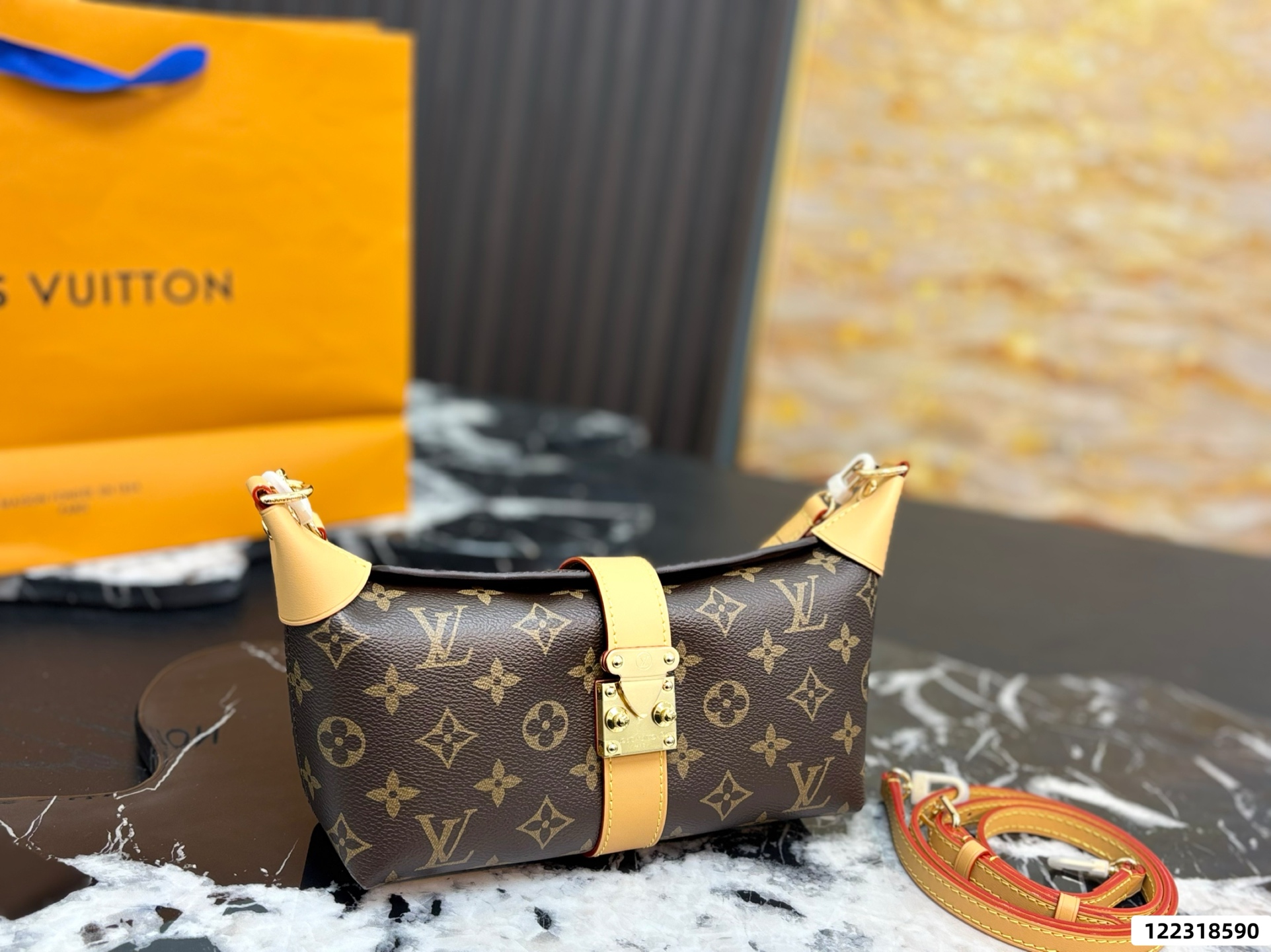 LV Monogram Mia Pochette Bag - Image 8