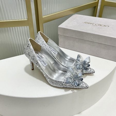 Jimmy Choo Allure Crystal Point Slide Sandal - Image 4