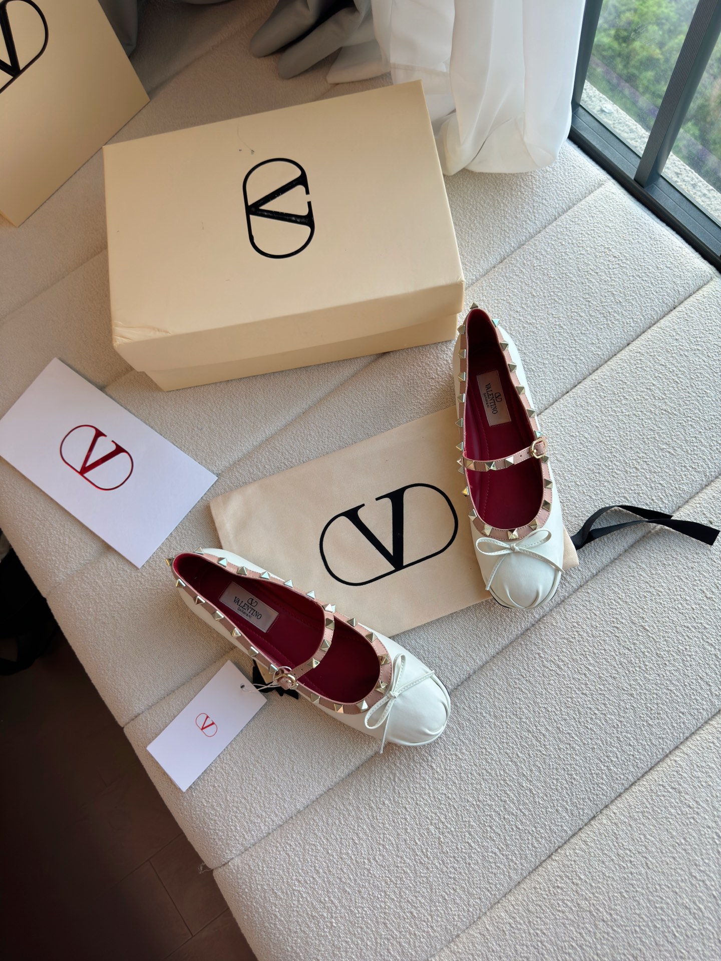 Valentino studded ballet flats - Image 6