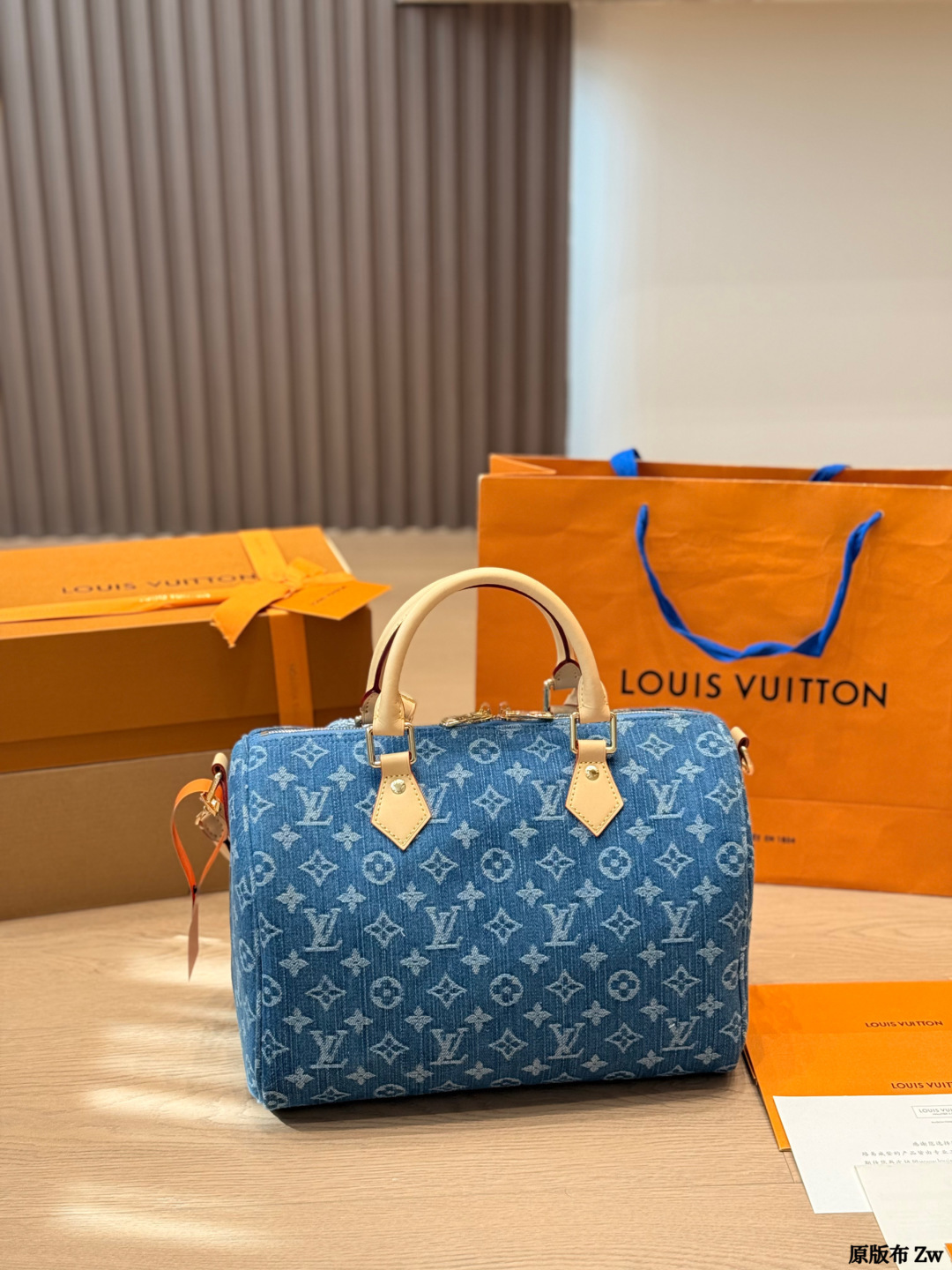 LV Speedy Soft 30 Monogram Denim Bag - Image 7