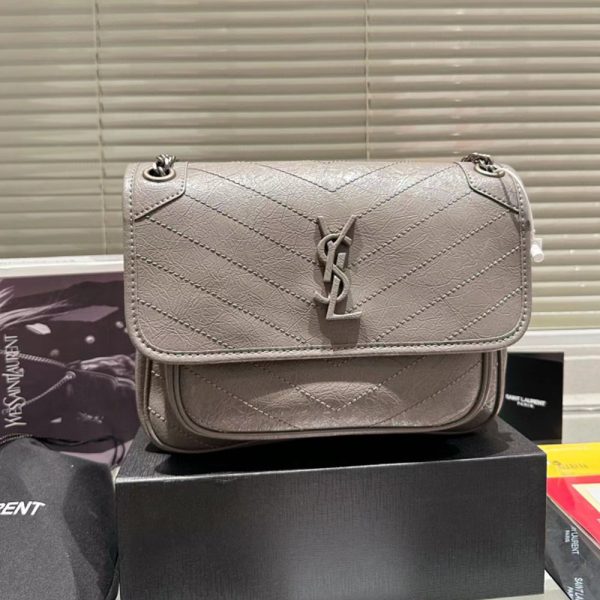 Saint Laurent YSL Niki Baby In Vintage Leather