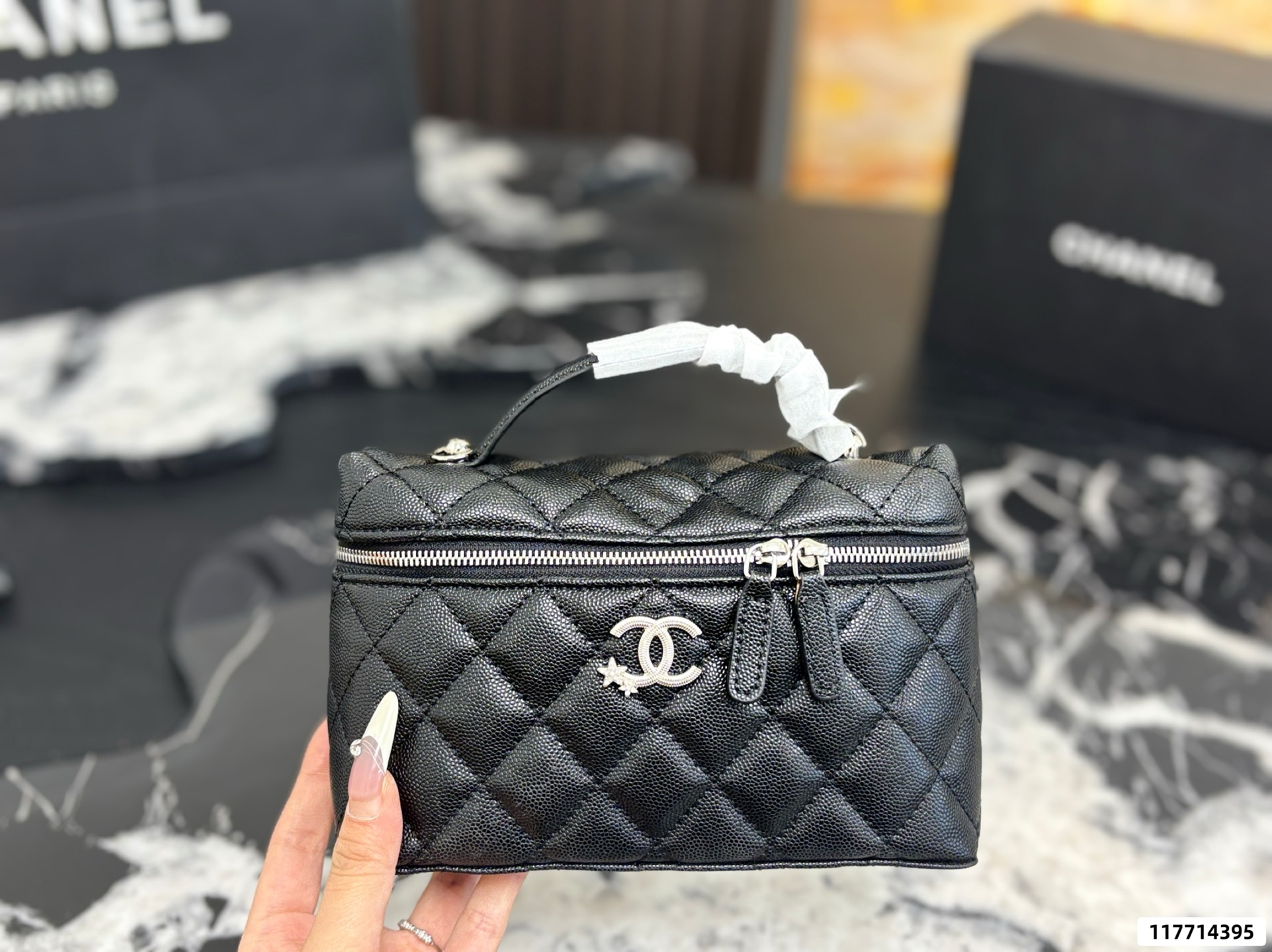 Chanel Vanity with chain Bag - Image 4