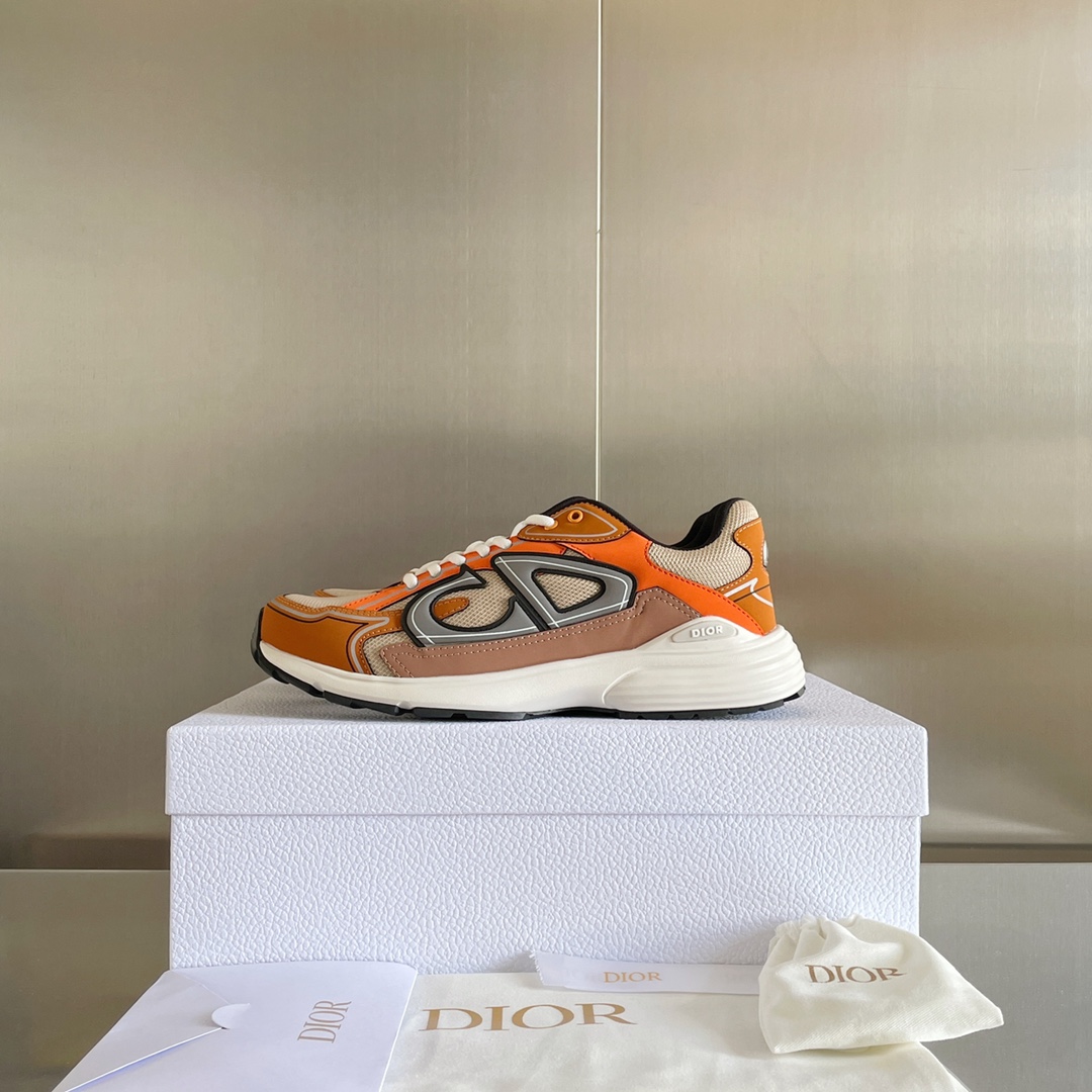 Dior B30 Dad Sneakers Orange (AAA High Quality Version) - Image 1