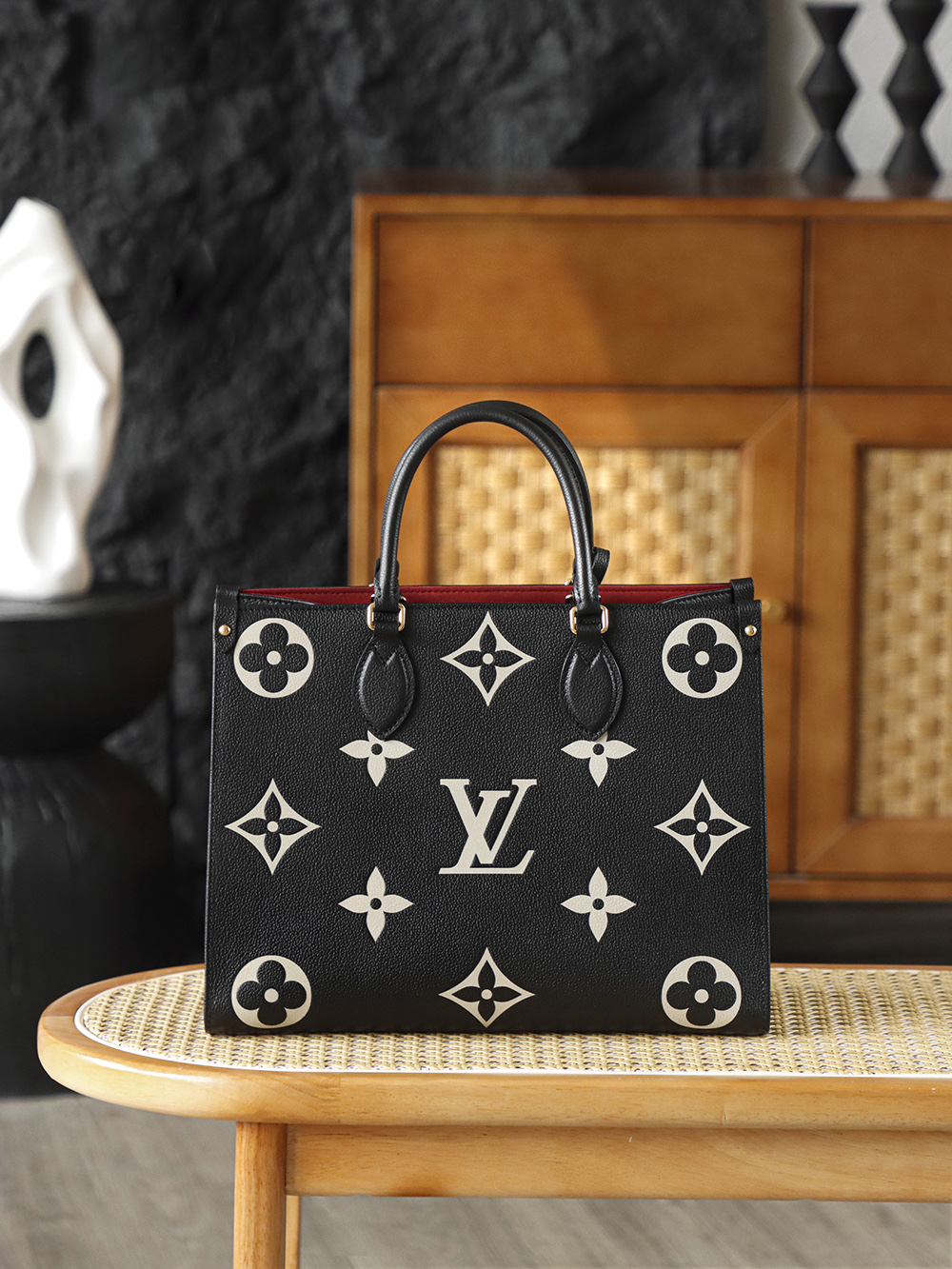 LV OnTheGo MM Bicolor Monogram Empreinte Bag - 10A Mirror Version - Image 3