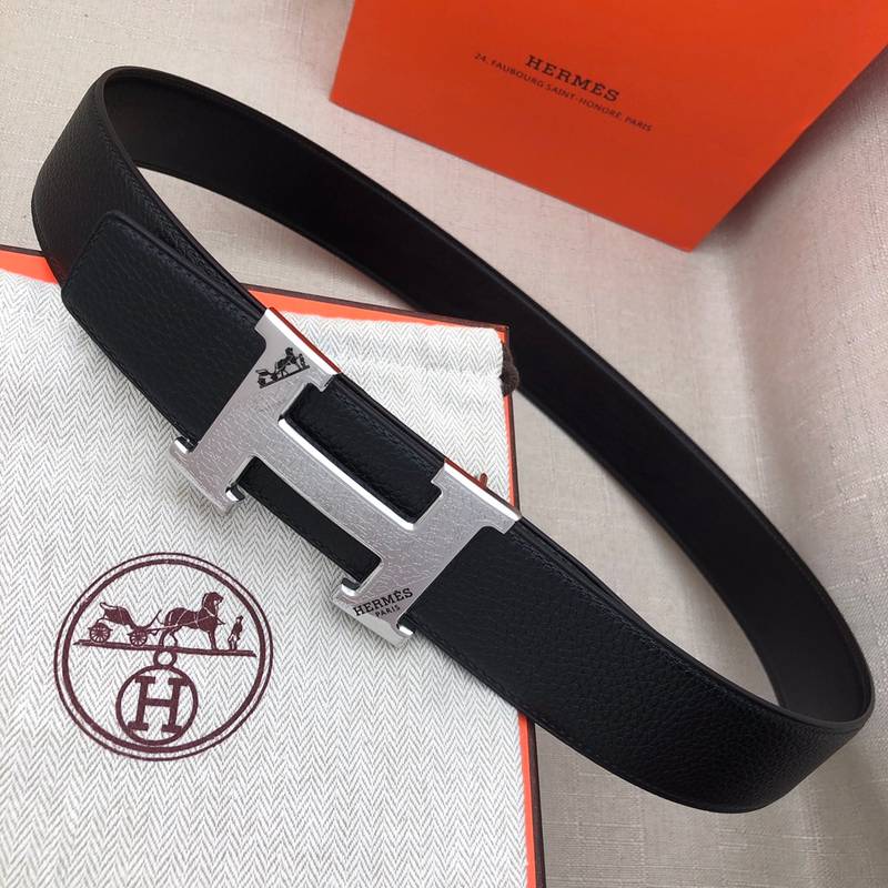 Hermes H Belt Buckle & Reversible Black For Women, Women Belt 380MM - Image 1