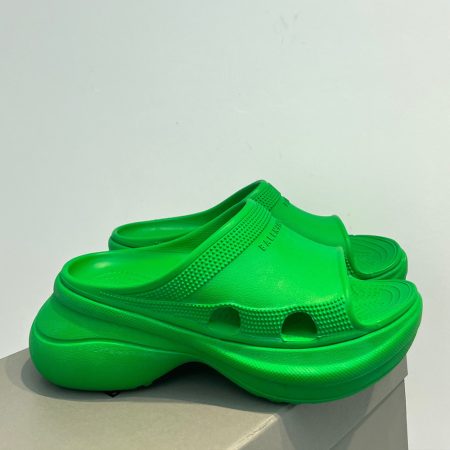 Balenciaga Pool Crocs Rubber Platform Slippers  Slide Sandal - Image 3