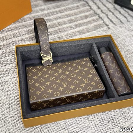 LV Belt + Handbag + Water Bottle Three-Piece Set - Image 2