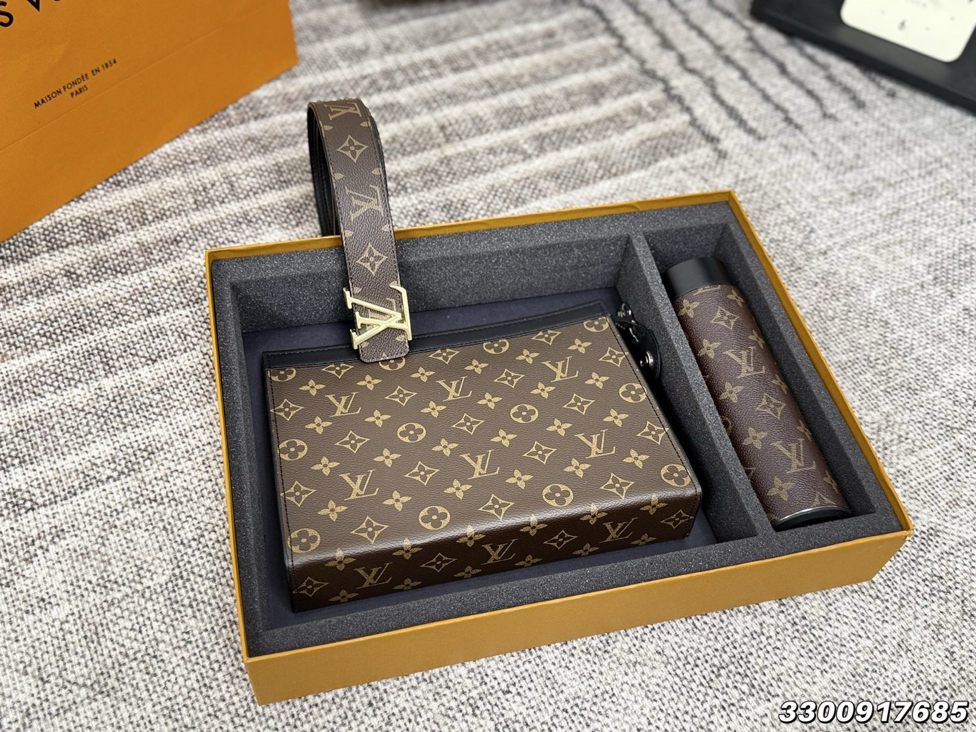LV Belt + Handbag + Water Bottle Three-Piece Set - Image 2