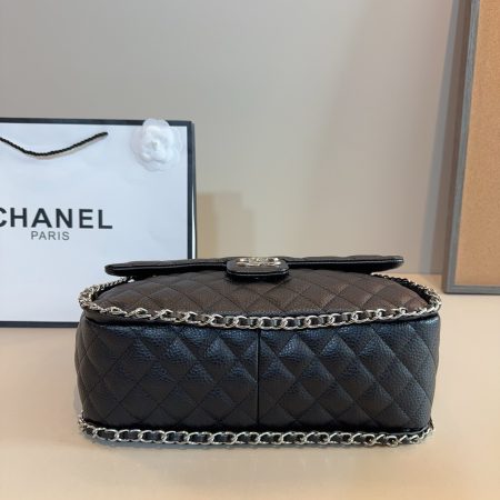 CHANEL Flap Caviar Chain Around Shoulder Bag - Image 7