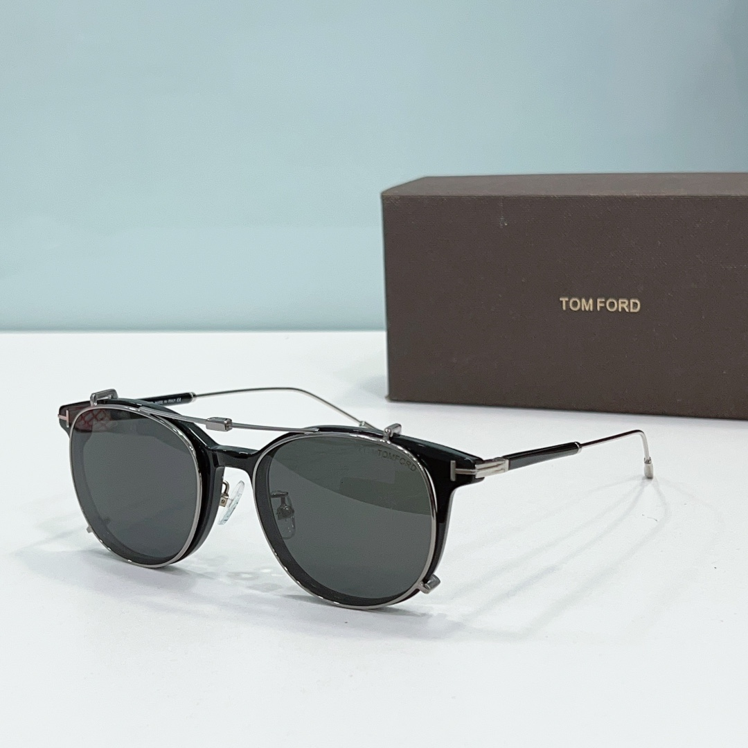 Tom Ford Round Metal Thin Frame Sunglasses Top Quality - Image 8