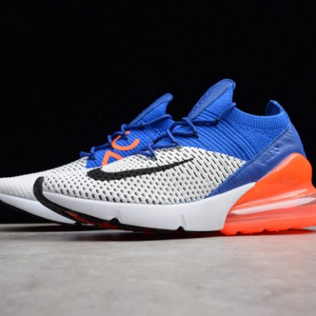 NIKE AIR MAX 270 FLYKNIT RACER BLUE/TOTAL CRIMSON AO1023-101 - Image 2