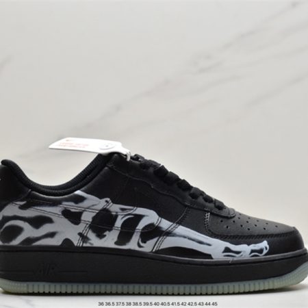 Nike Air Force 1 '07 QS Black Skeleton 2019 BQ7541-001 - Image 2