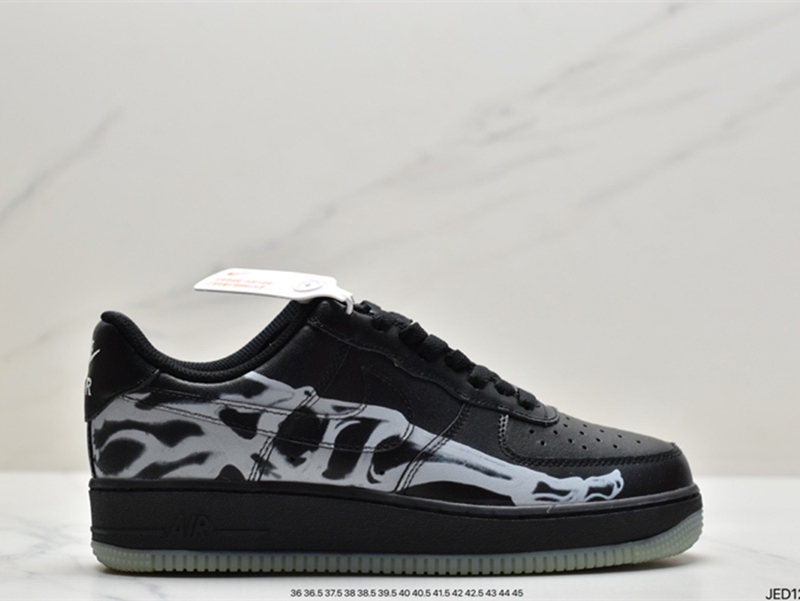 Nike Air Force 1 '07 QS Black Skeleton 2019 BQ7541-001 - Image 2