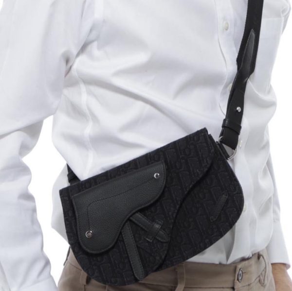 DIOR Saddle Embroidery Crossbody Bag