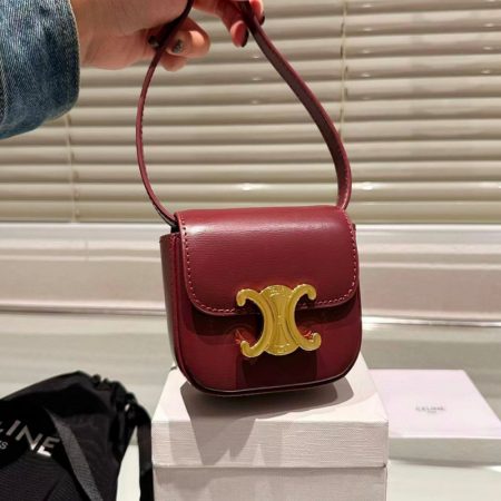 CELINE MINI TRIOMPHE IN SHINY CALFSKIN - Image 5