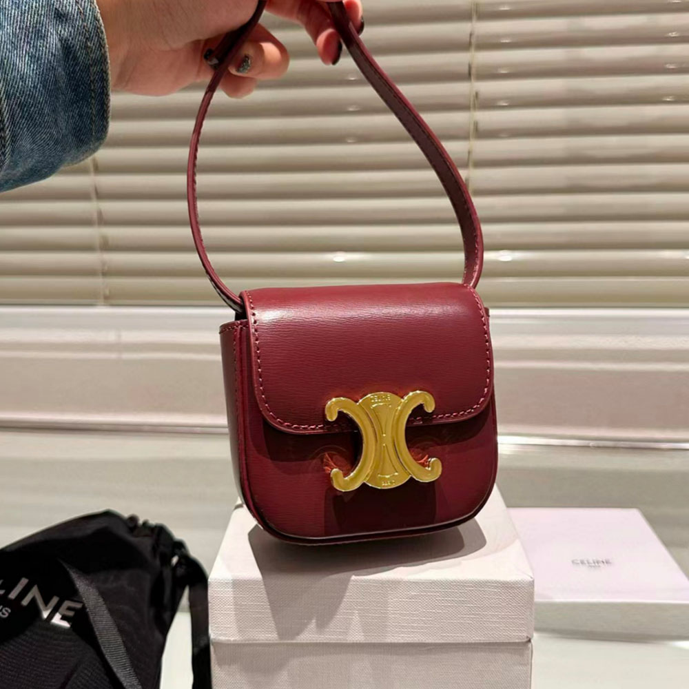 CELINE MINI TRIOMPHE IN SHINY CALFSKIN - Image 5