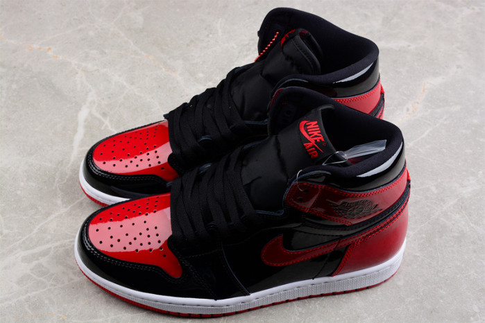 AIR JORDAN 1 HIGH OG BRED PATENT 555088-063 - Image 19