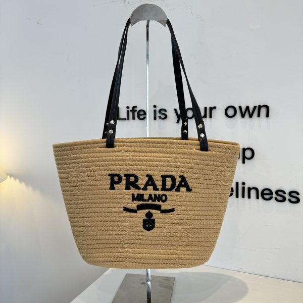 Prada Woven Tote Bag