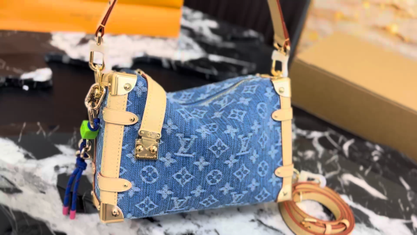 LV 25 Trunk Denim Bag