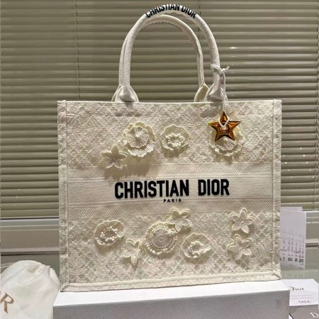 Dior Book Tote D-Lace Macrame Bag - Image 7