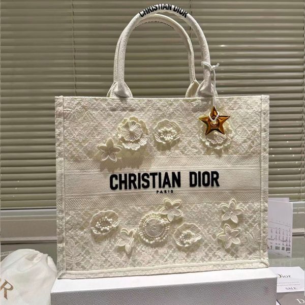 Dior Book Tote D-Lace Macrame Bag