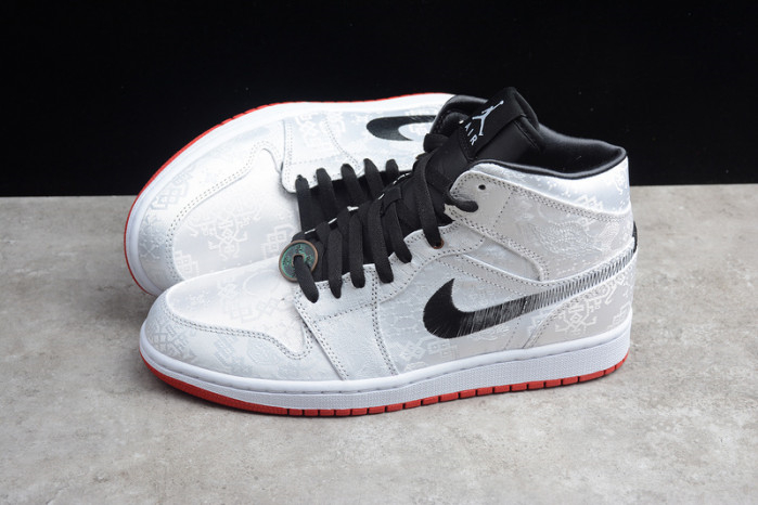 CLOT Air Jordan 1 Mid Fearless CU2804-100 - Image 16