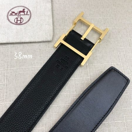 Hermes H Belt Buckle & Reversible Black For Women, Women Belt 380MM - Image 5