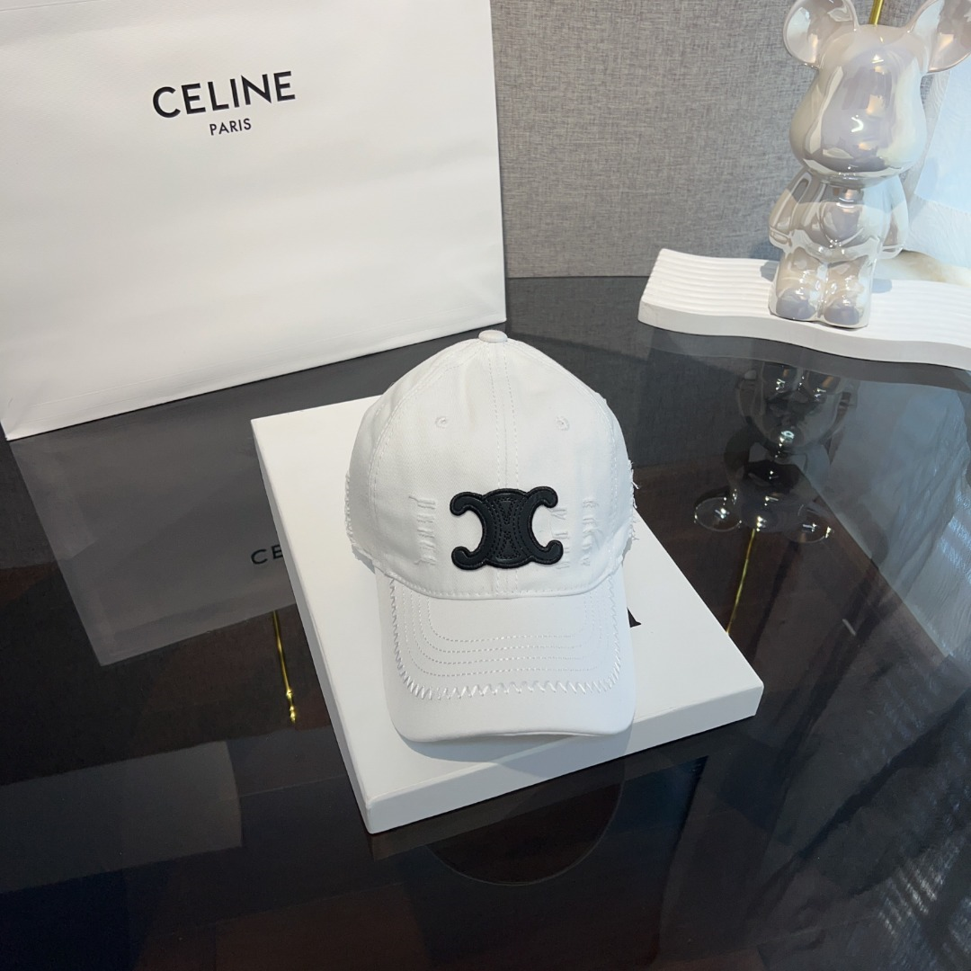 Ceiline Vintage Ripped Baseball Cap  Sunhat - Image 4