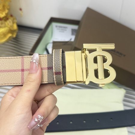 Burberry Reversible Check TB Belt 35MM Top Quality - Image 4