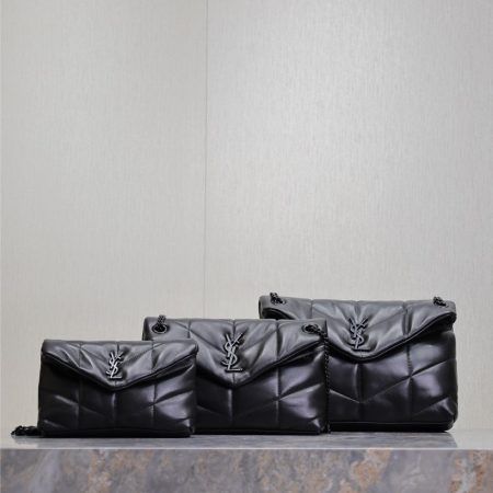 YSL Loulou Puffer Bag with Black Hardware S/M/L - Image 1