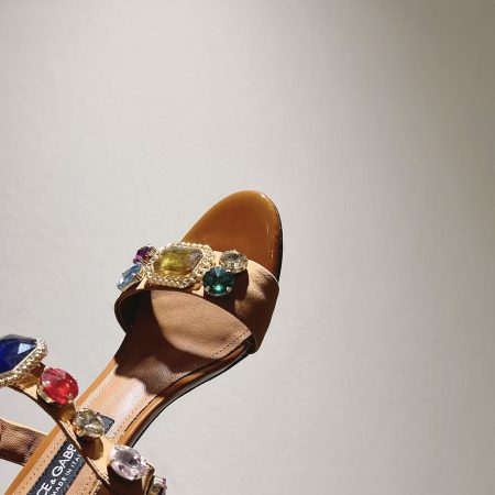 Dolce & Gabbana Straw Sandals - Image 8