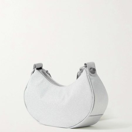 BALENCIAGA Le Cagole XS studded metallic canvas shoulder bag grey - Image 6