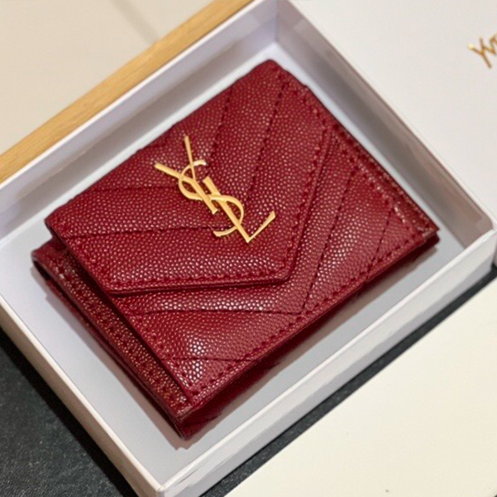 Saint Laurent YSL Leather Card Holder - Image 2