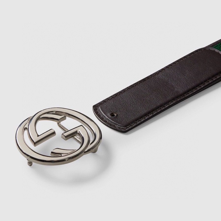Gucci Reversible Belt with Interlocking G Buckle - Image 2