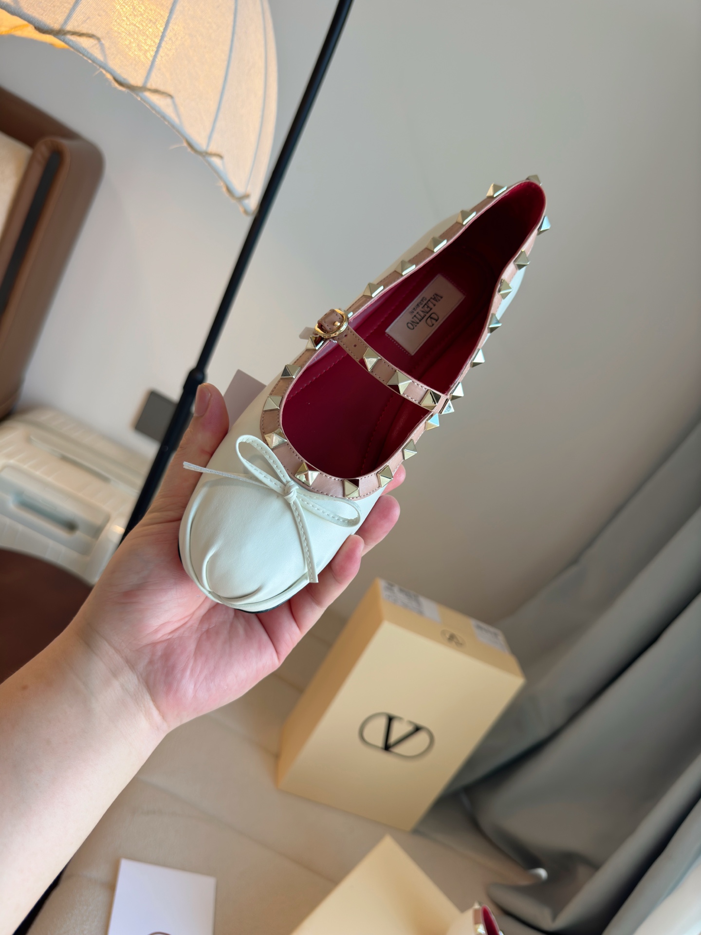 Valentino studded ballet flats - Image 7