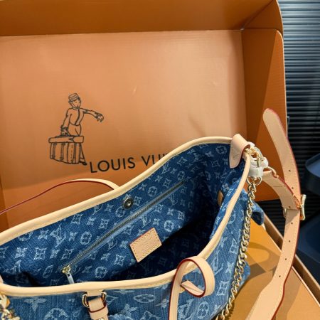 LV Carryall Cargo PM Monogram Denim Bag - Image 9