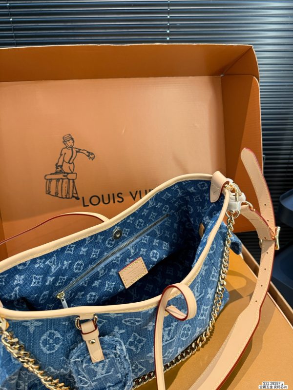 LV Carryall Cargo PM Monogram Denim Bag