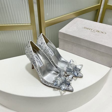 Jimmy Choo Allure Crystal Point Slide Sandal - Image 5