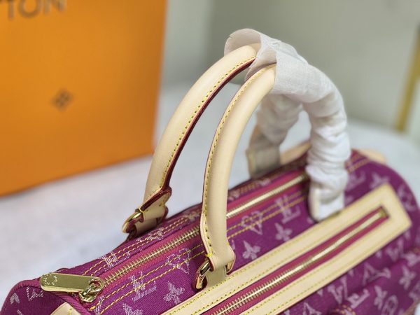 LV Monogram Denim Neo Speedy Fuchsia Bag