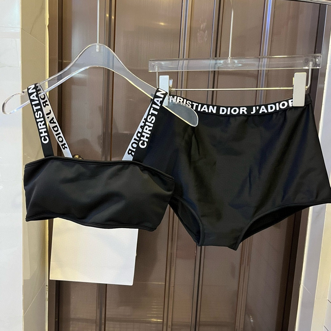 Dior One-piece Swimsuit With Shoulder Logo   Swimwear - Image 1