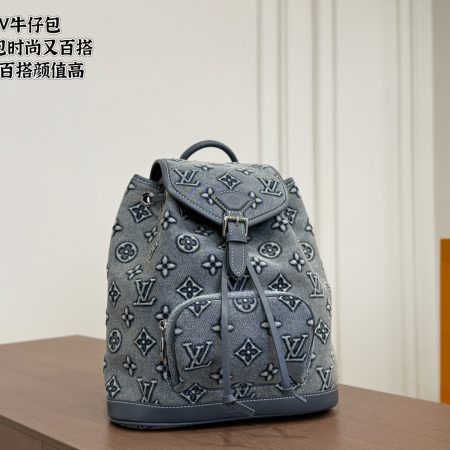 LV Denim Backpack