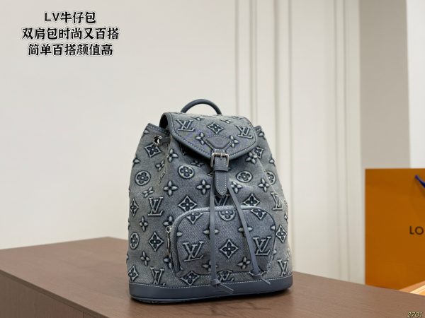 LV Denim Backpack