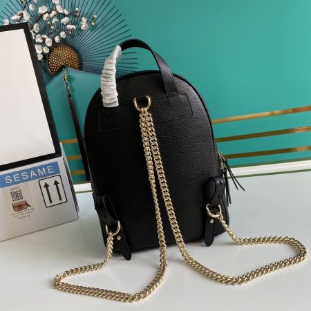Gucci Soho Black Pebbled Backpack - Image 2
