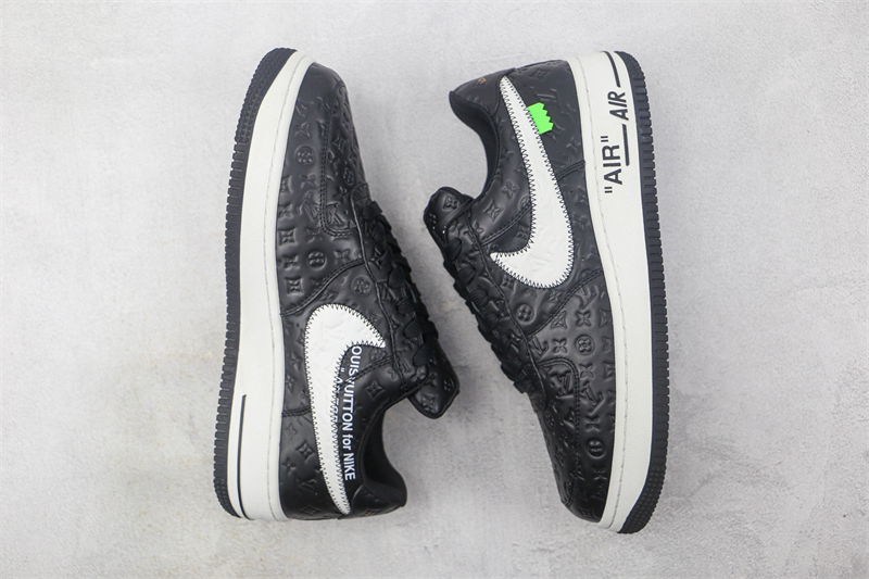 LV x Nike Air Force 1'07 LV8 Low Black/white/LV Monogram - Image 9