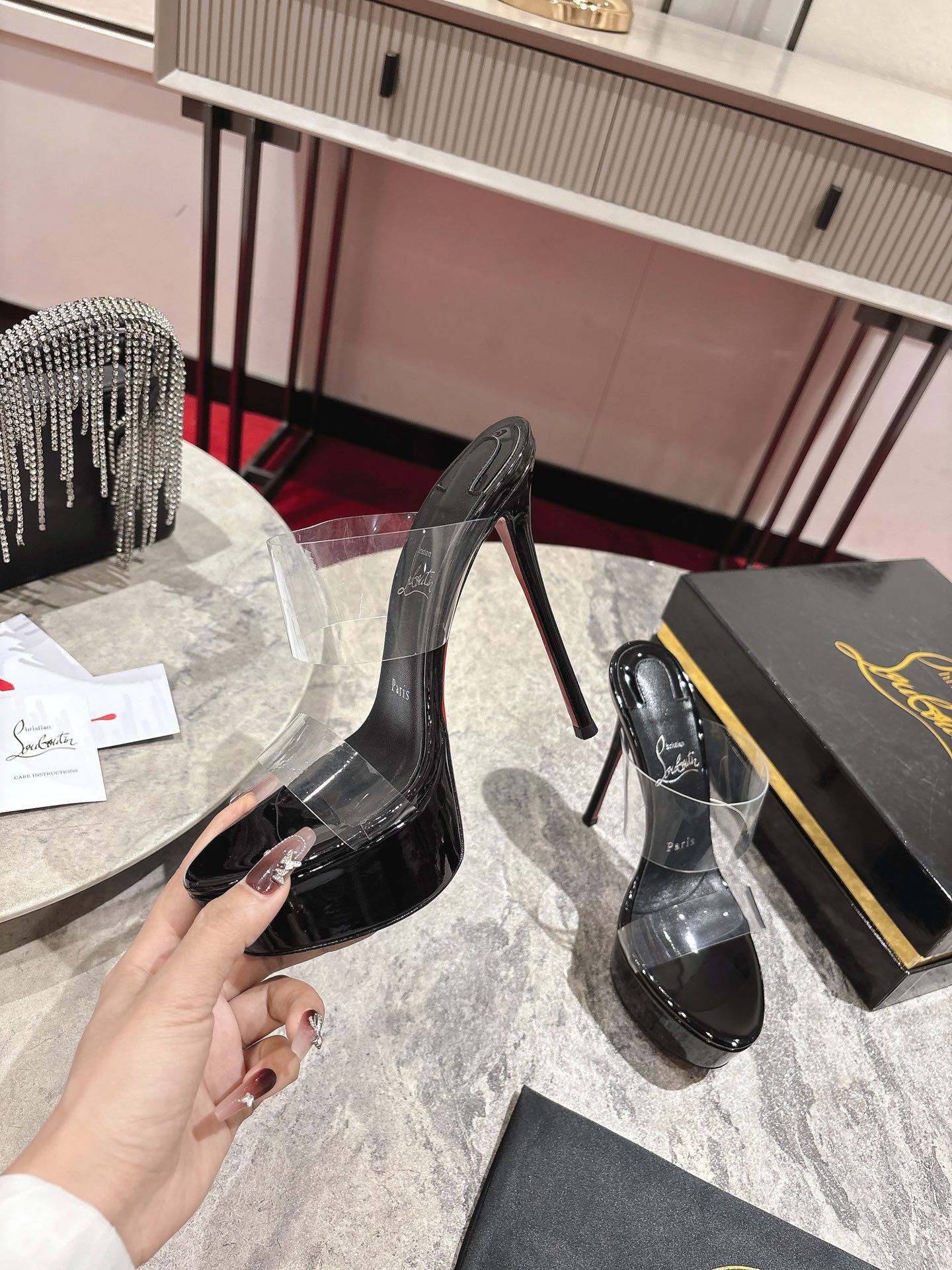 Christian Louboutin Just Nothing Alta - 150 mm Mules - Image 3