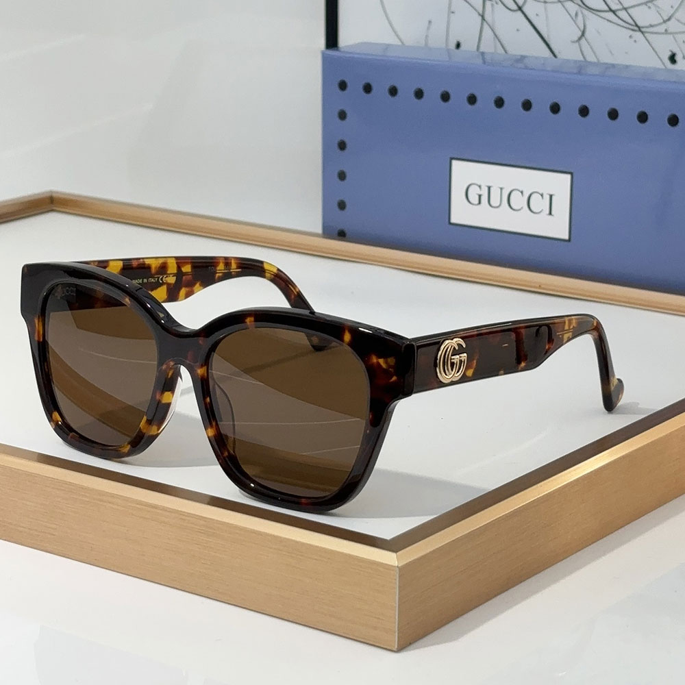 Gucci  Mirror leg Double G Mark sunglasses Top quality - Image 5