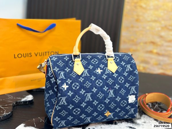 LV Denim Pillow Bag