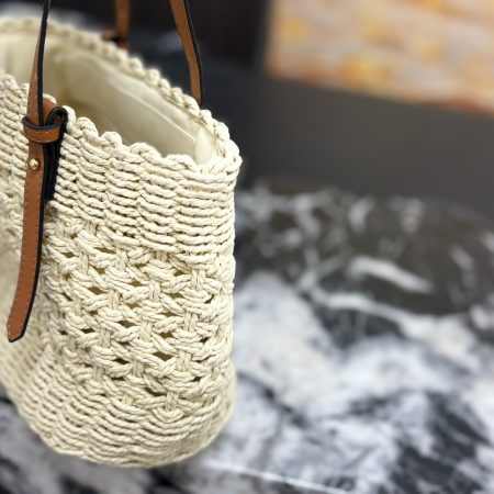 Loewe Anagram Basket Woven Shopping Bag - Image 5