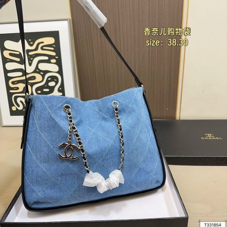 Chanel Denim Tote Bag - Image 3